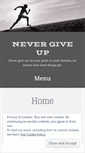 Mobile Screenshot of nevergiveup.ie