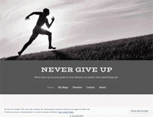 Tablet Screenshot of nevergiveup.ie